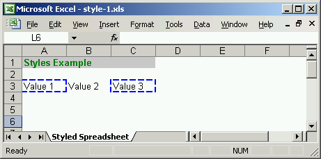 Named Styles Example